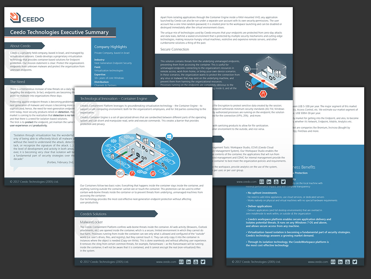 Executive summary design