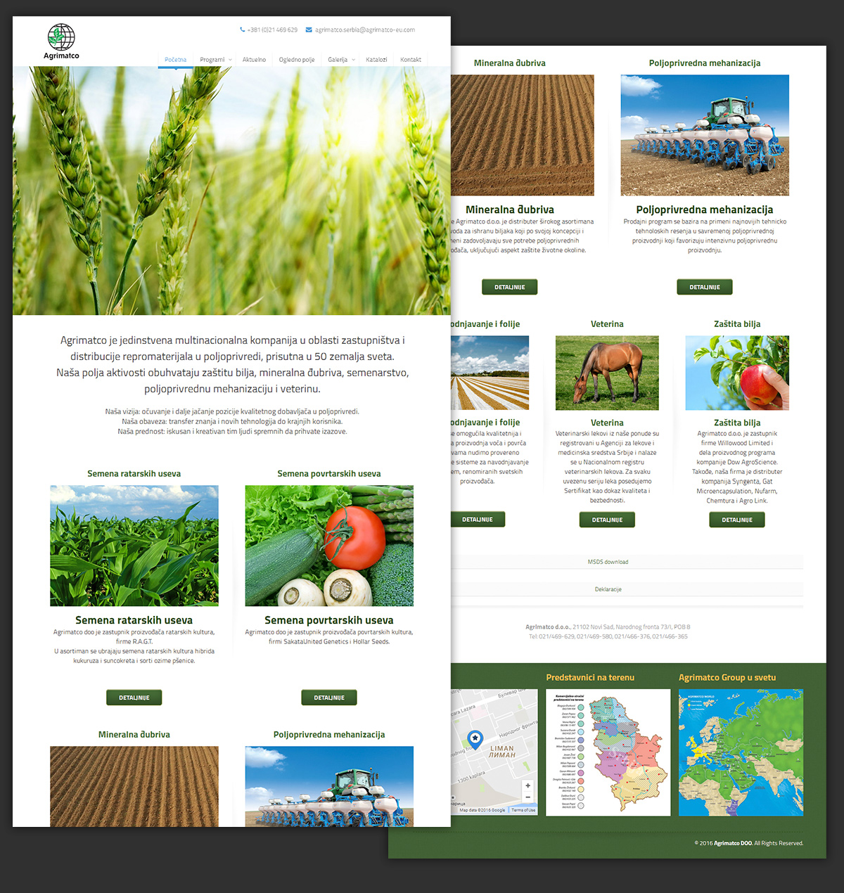 Agrimatco - web UI design 01