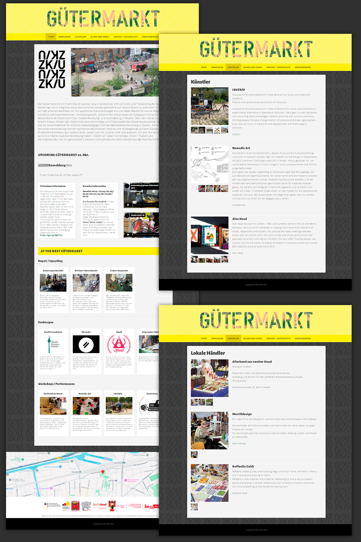 Guetemarkt - web UI design